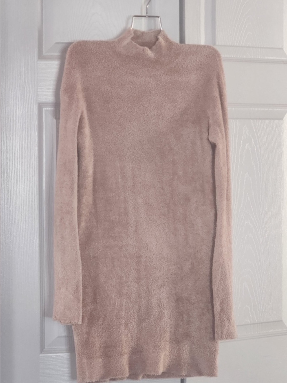 Express Mock Neck Plush Sweater Dress